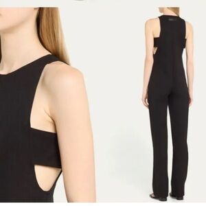 RIVET UTILITY‎ Fashionista Evening Black Cutout Jumpsuit NWT